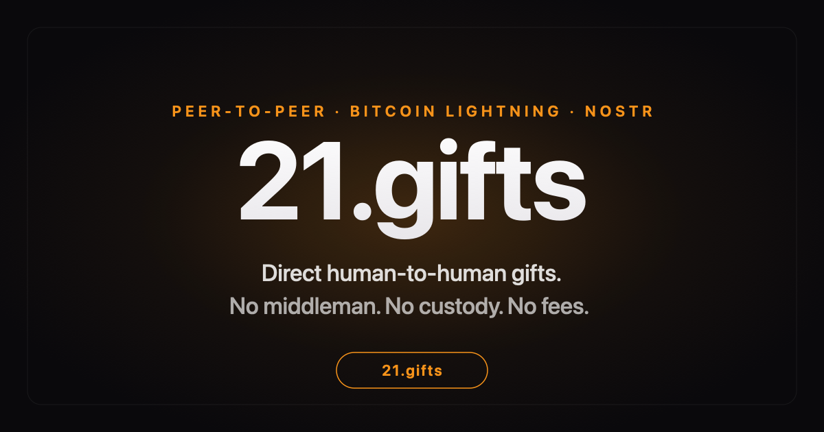 21.gifts landing Open Graph preview